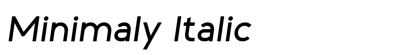 Minimaly Italic